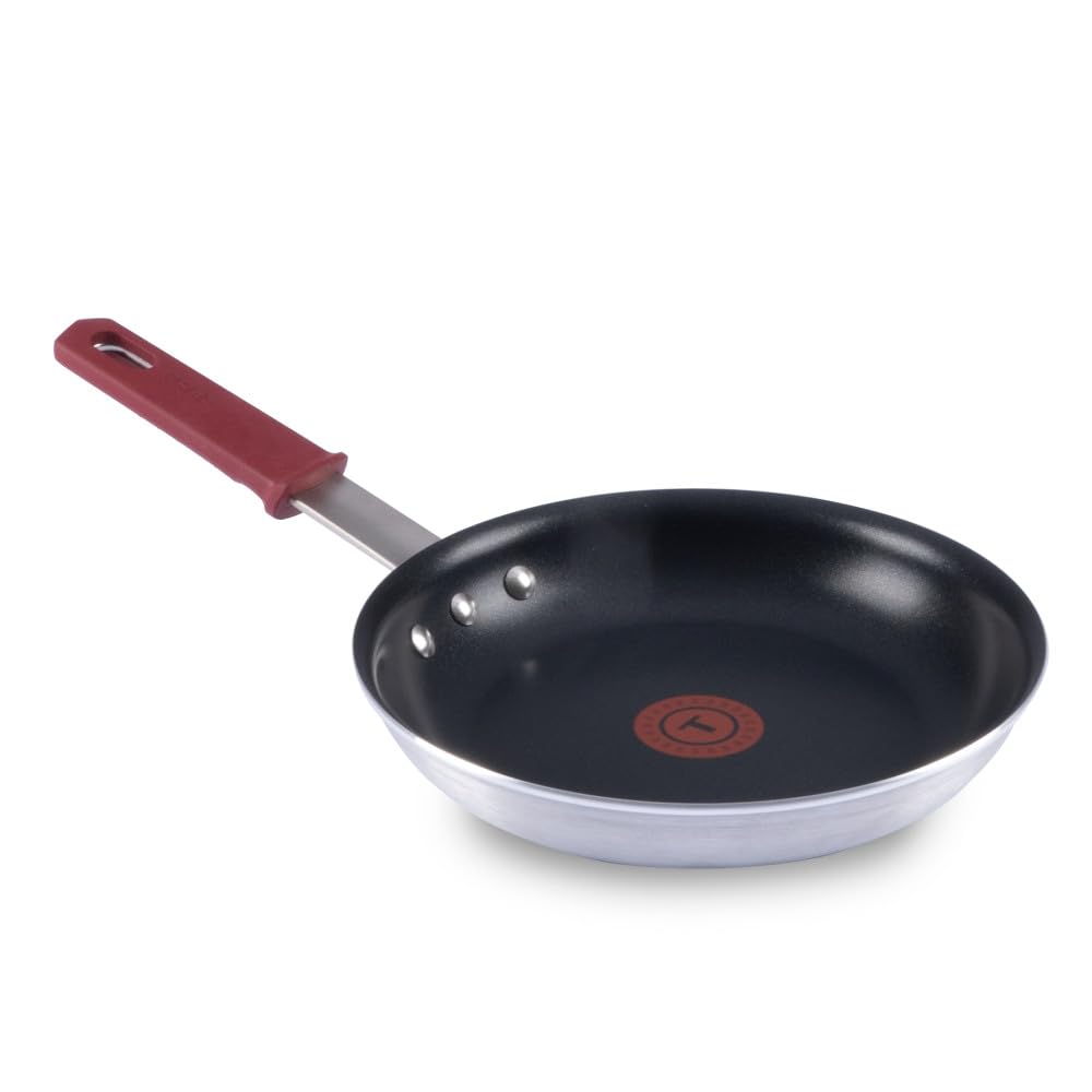 T-fal Professional VX3 Brushed Nonstick Fry Pan with Stainless Steel Handle 8.5Inch, Oven Broiler Safe 400F, Cookware, Pots and Pans, Skillet, Restaurant & Business Grade, Certified NSF and CBA, Black