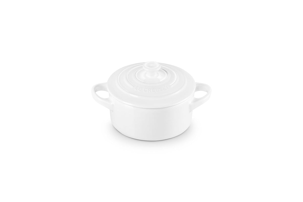 Le Creuset Stoneware Mini Round Cocotte, 8 oz., Flame
