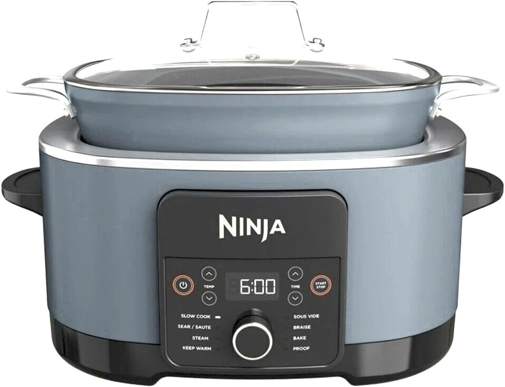Ninja Foodi PossibleCooker PRO Plus with 11-in-1 Smart Cook System, Thermal Surround Technology, Powerful 1400-Watt Base, Oven safe up to 500º F - White (Renewed)