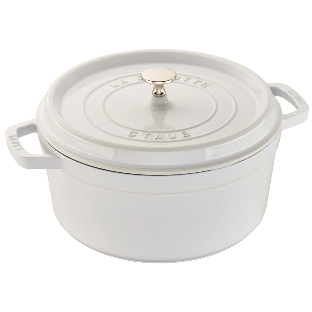 Staub Cast Iron 4-qt Round Dutch Oven - Citron