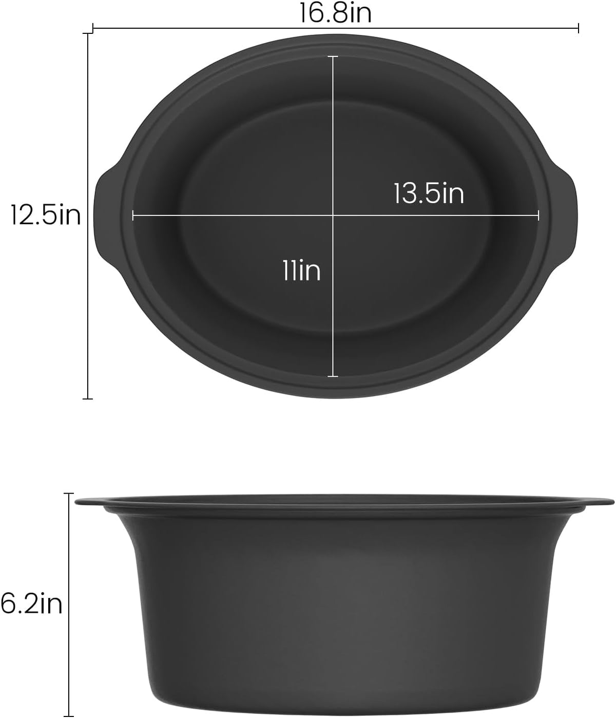HOMECOOKIN Slow Cooker, Extra Large 10 Quart Programmable Slow Cookers, Dishwasher Safe Glass Lid & Crock, Kitchen Appliance for Families and Gatherings,Blue
