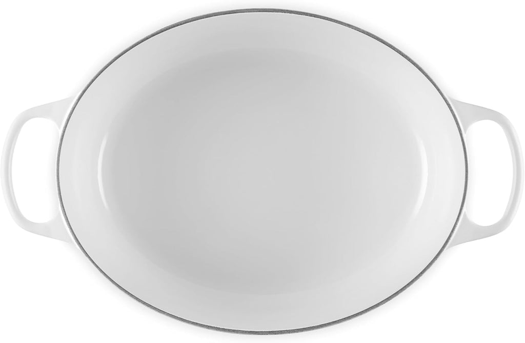 Le Creuset Enameled Cast Iron Oval Dutch Oven, 8 qt., White