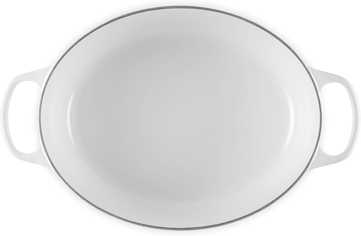 Le Creuset Enameled Cast Iron Oval Dutch Oven, 8 qt., White