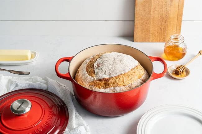 Le Creuset Enameled Cast Iron Round Dutch Oven, 5.5 qt., Cerise
