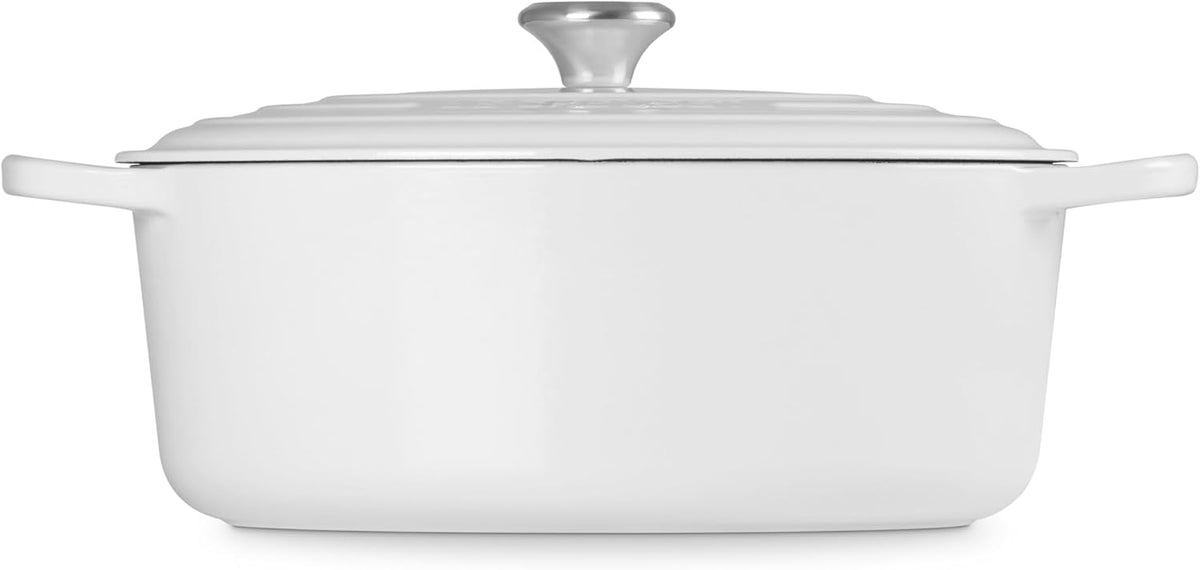 Le Creuset Enameled Cast Iron Oval Dutch Oven, 8 qt., White