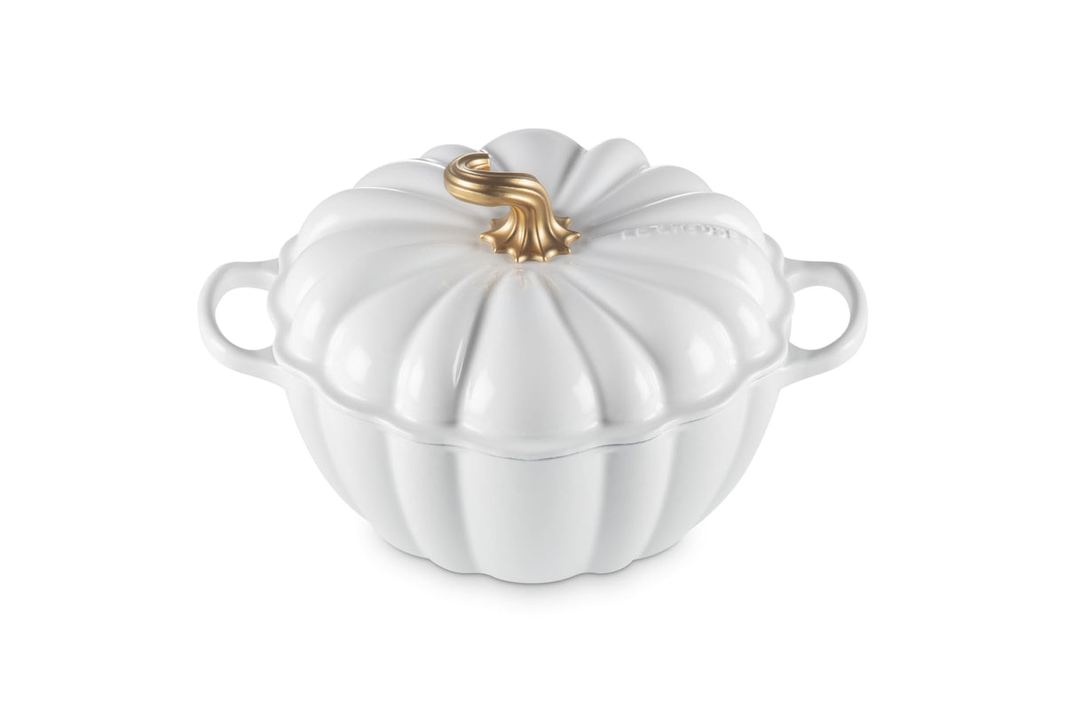 Le Creuset Enameled Cast Iron Signature Pumpkin Cocotte, 4 qt., Persimmon
