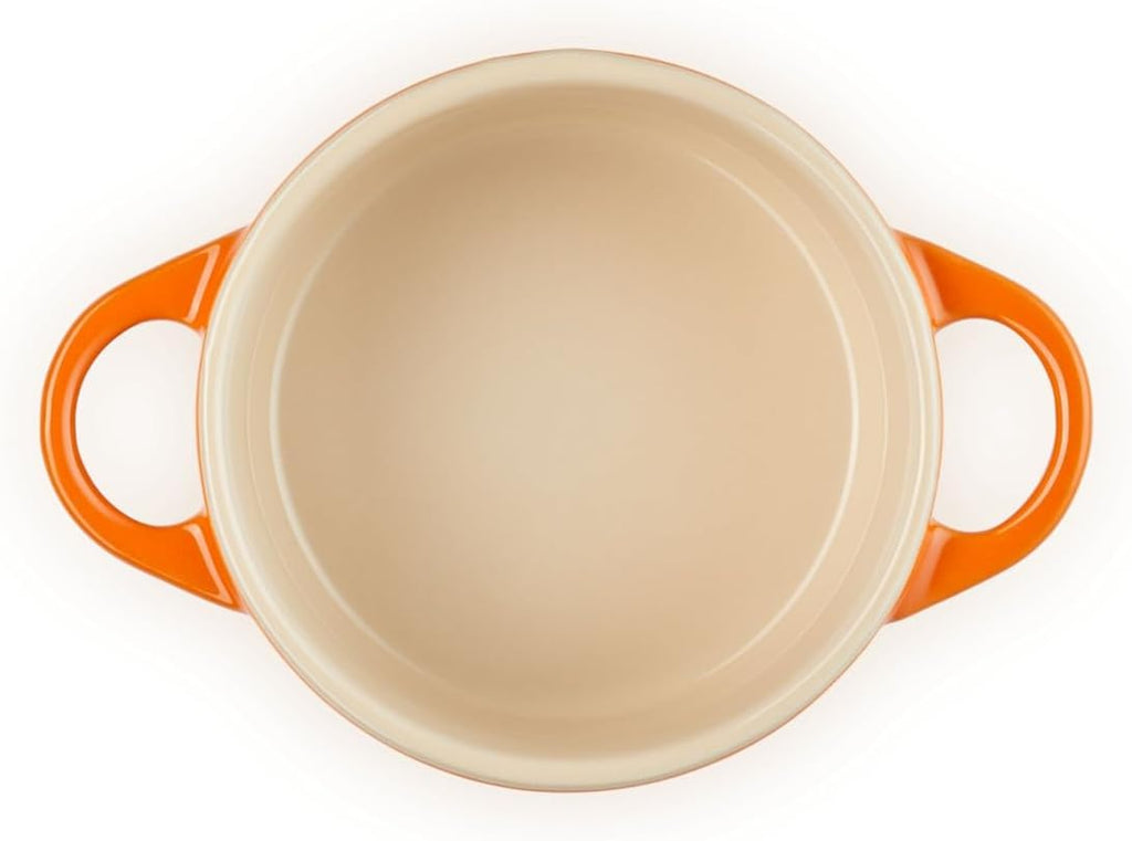 Le Creuset Stoneware Mini Round Cocotte, 8 oz., Flame