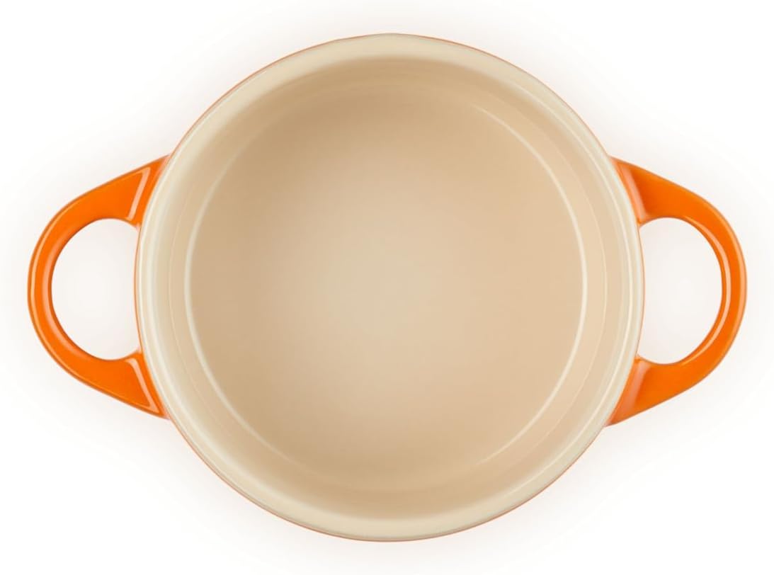 Le Creuset Stoneware Mini Round Cocotte, 8 oz., Flame