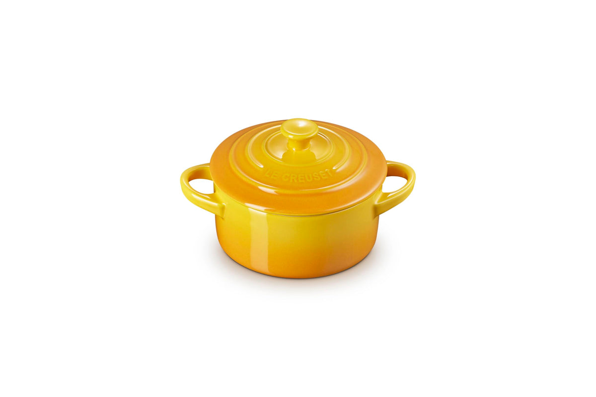 Le Creuset Stoneware Mini Round Cocotte, 8 oz., Flame