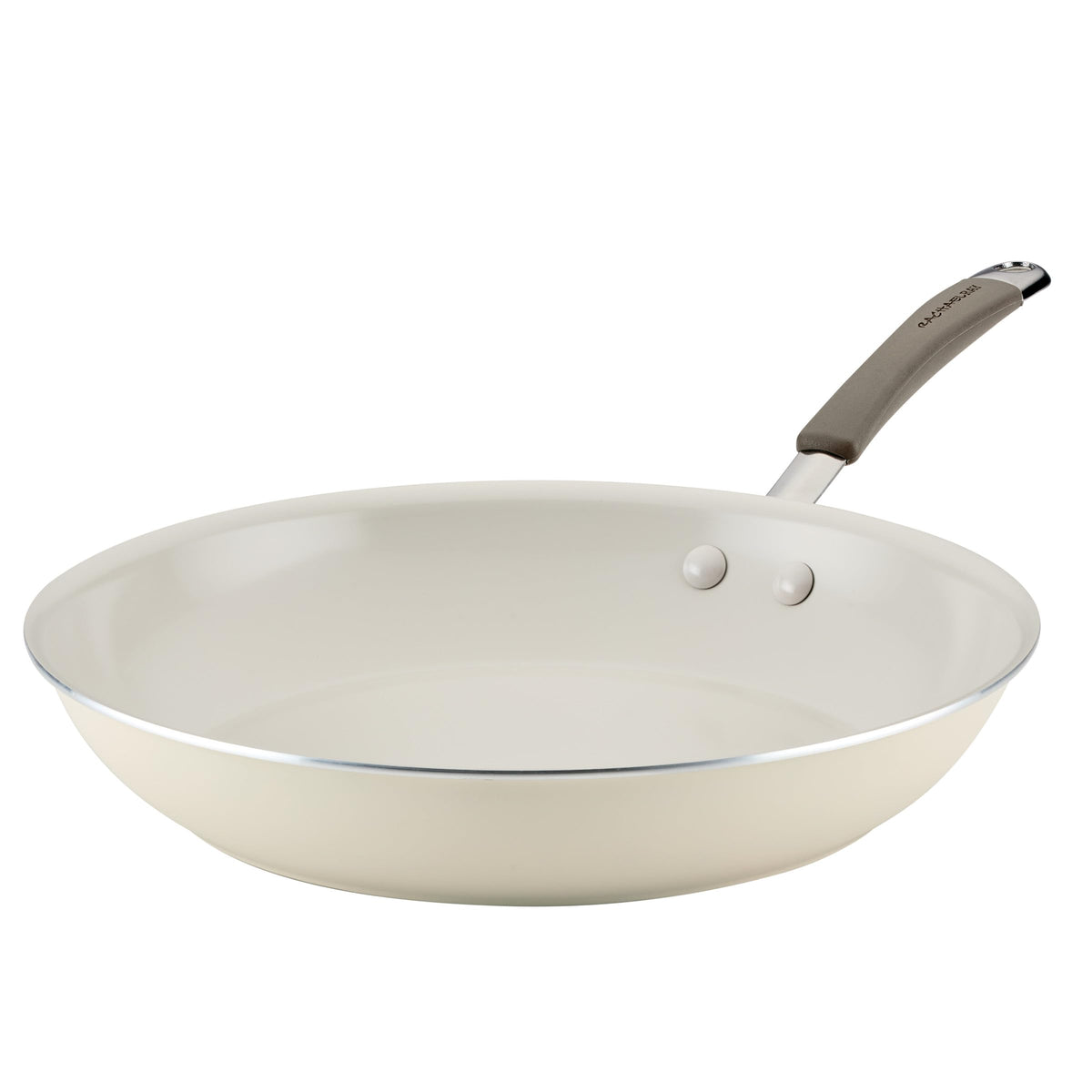 Rachael Ray Cucina Ceramic Nonstick Stir Fry Pan and Lid, 11 Inch Non Stick Wok Pan, Dishwasher Safe - Marine Blue