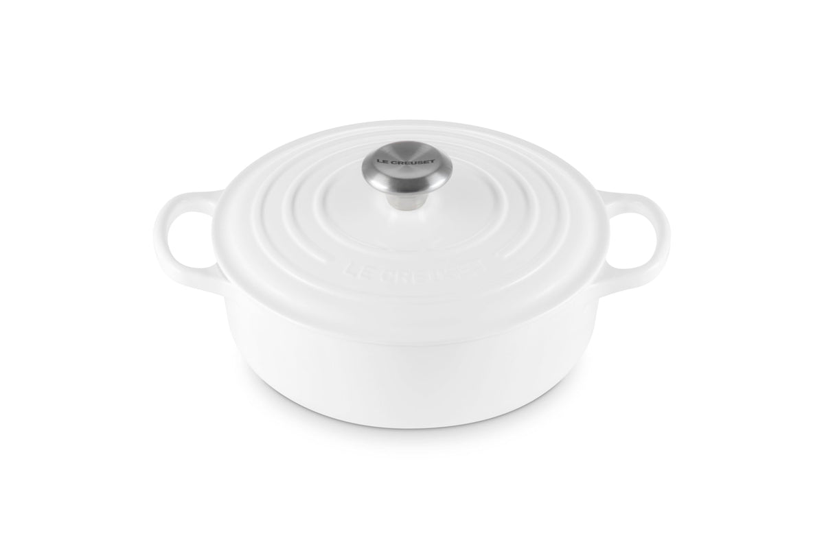 Le Creuset Enameled Cast Iron Round Wide Dutch Oven, 3.5 qt., Sea Salt