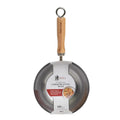 Helen's Asian Kitchen Carbon Steel Mini Wok, 8-Inch, Flat Bottom Chinese Stir Fry Pan With Rubberwood Handle For Single-Serve Stir Fry, Fried Rice, Noodles, And Asian Cooking