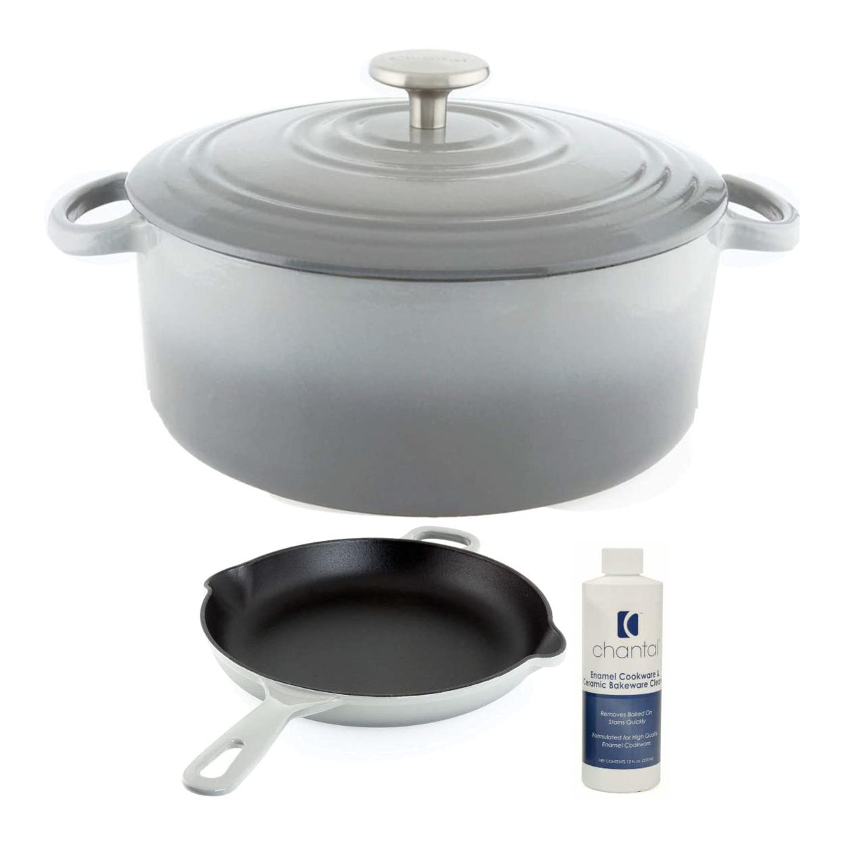 Chantal Cast Iron Dutch Oven, 7 qt, US Formulated Premium Enamel, Cobalt Blue