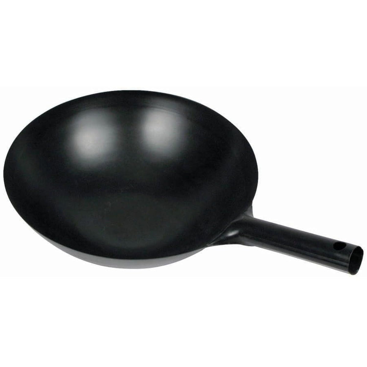 Winco 16" Black Carbon Steel Commercial Wok