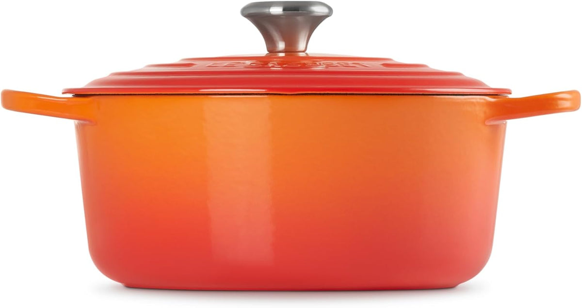 Le Creuset Enameled Cast Iron Round Dutch Oven, 5.5 qt., Flame