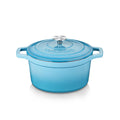 vancasso 2.5 Qt Enameled Cast Iron Dutch Oven with Lid, Blue