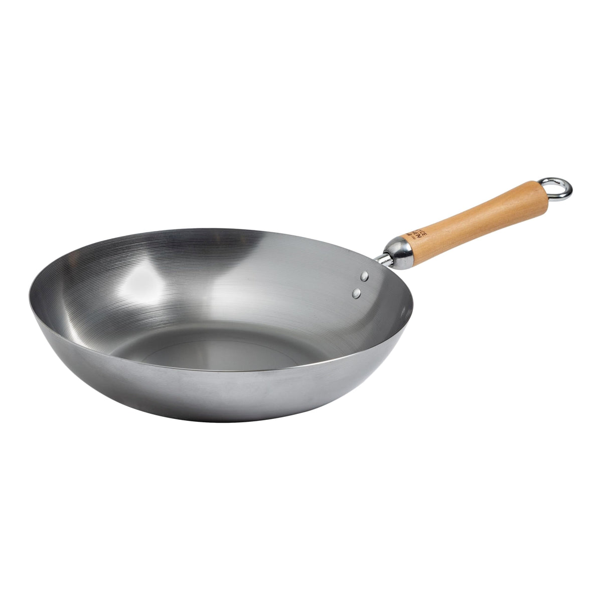 JOYCE CHEN Classic Series 14-Inch Carbon Steel Wok with Birch Handles