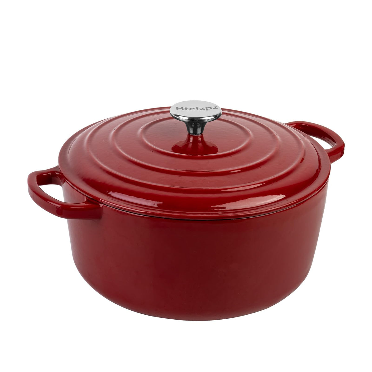 Enameled Cast Iron Dutch Oven Pot with Lid, 3.9 Quart Dutch Oven for Bread Baking, Oven Safe up to 500° F, Suitable for Bread Baking, Braising, Roasting, Stews, White