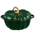 Flavehc Pumpkin Dutch Oven Pot with Lid 3.8 Qt, Enameled Cast Iron, Halloween Decor