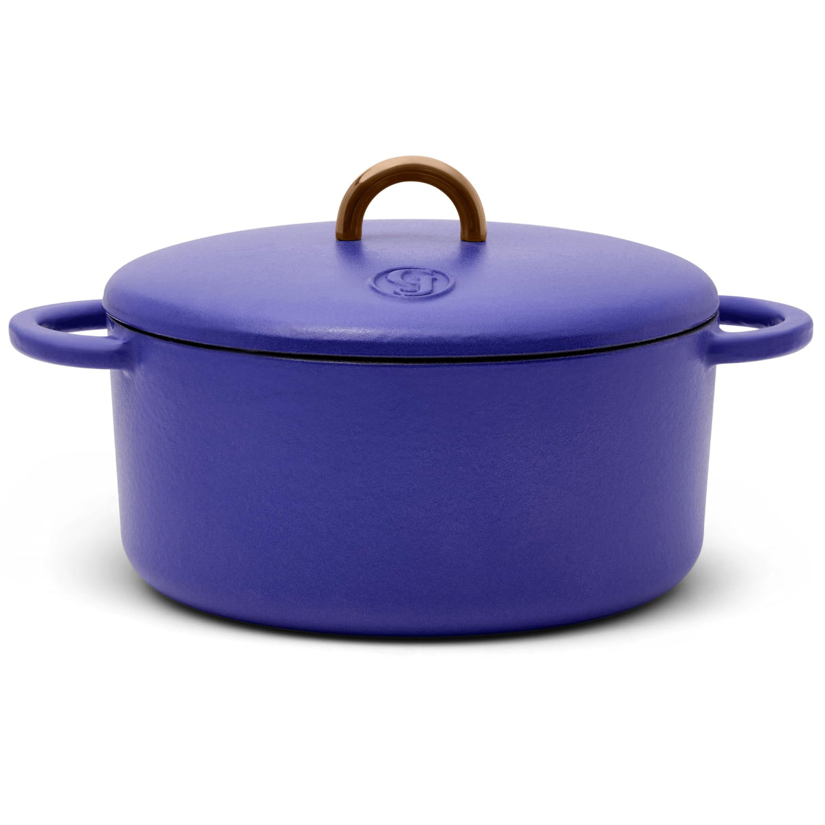 Great Jones 6.75 Quart Enameled Cast Iron Dutch Oven Pot w/Lid (Taffy)