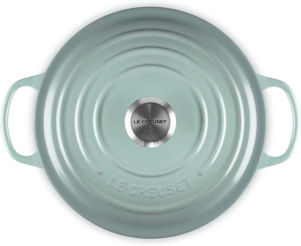 Le Creuset Enameled Cast Iron Signature Deep Round Oven, 6.5 qt., Sea Salt