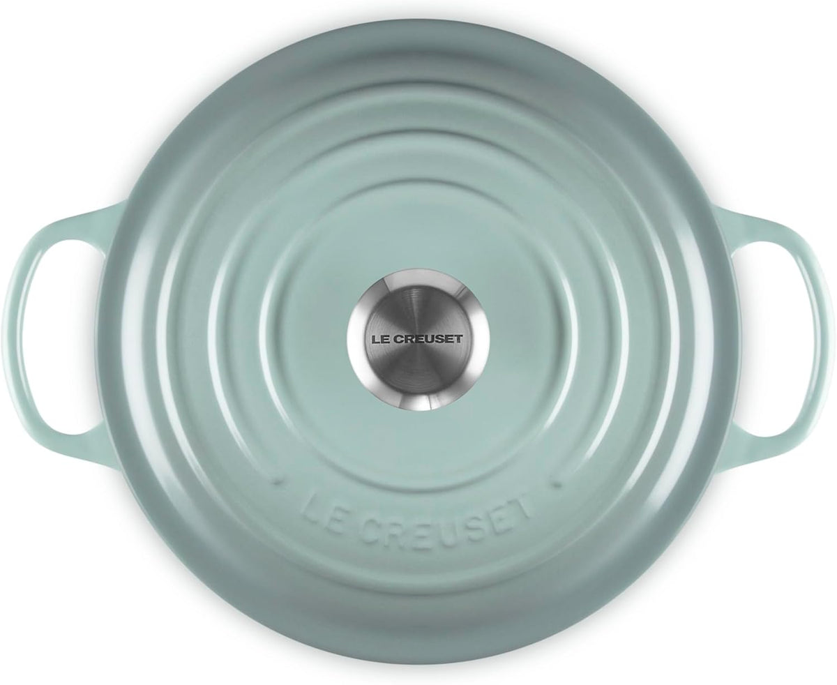 Le Creuset Enameled Cast Iron Signature Deep Round Oven, 6.5 qt., Sea Salt