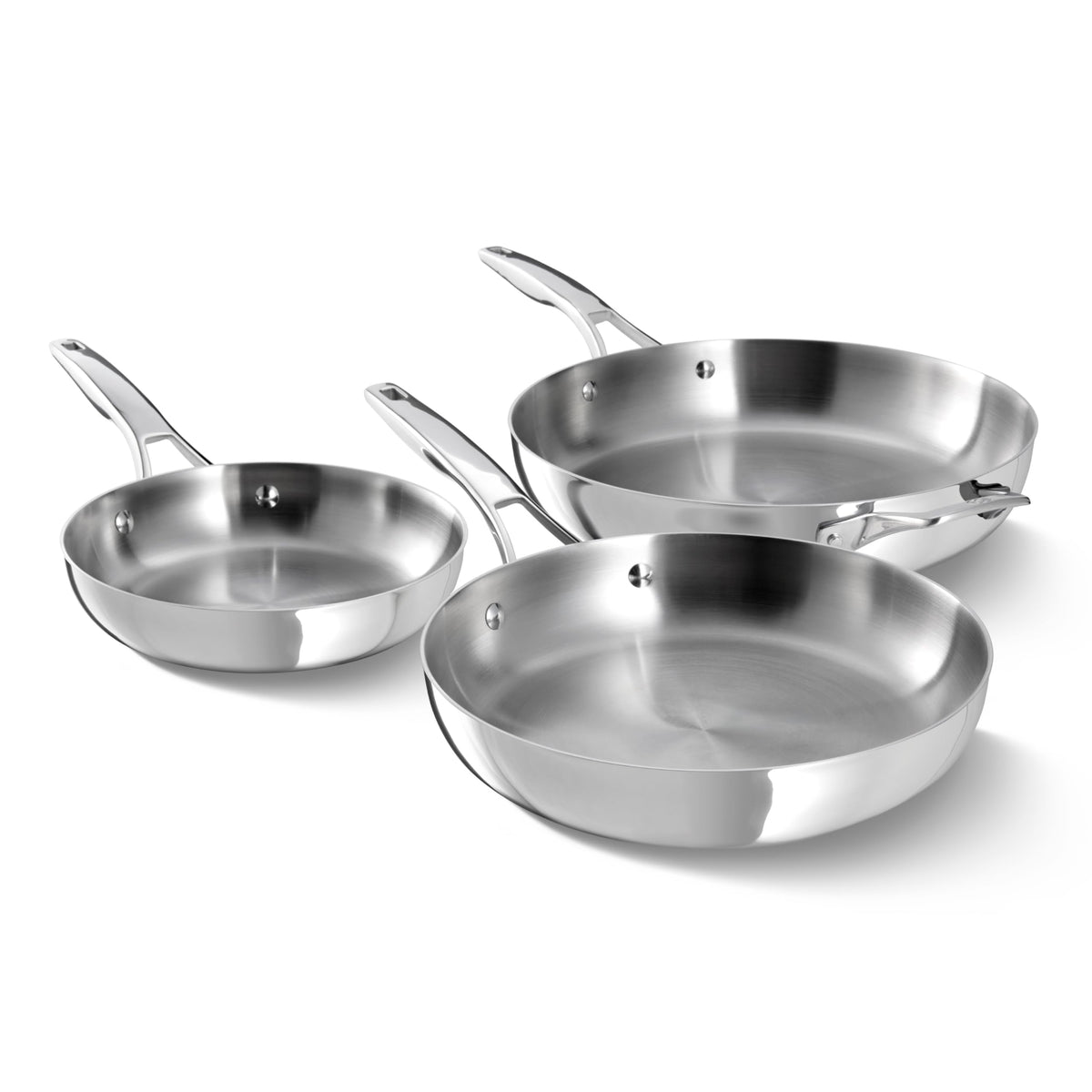 Calphalon Premier Polished 5-Ply Stainless Steel Cookware w/Turbo Heat Tech 13" Wok, Induction, Oven Safe 500F, PFOA Free, Polished Stainless Silver