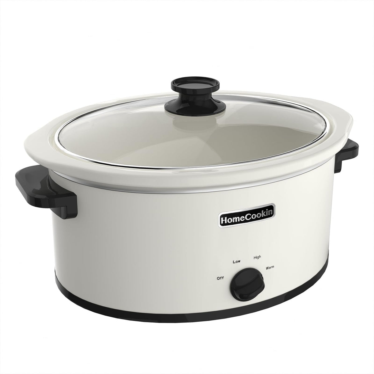HOMECOOKIN 8 Quart Programmable Slow Cooker, Kitchen Appliances, Perfect Kitchen Small Appliance for Family Dinners, Red Stainless Steel