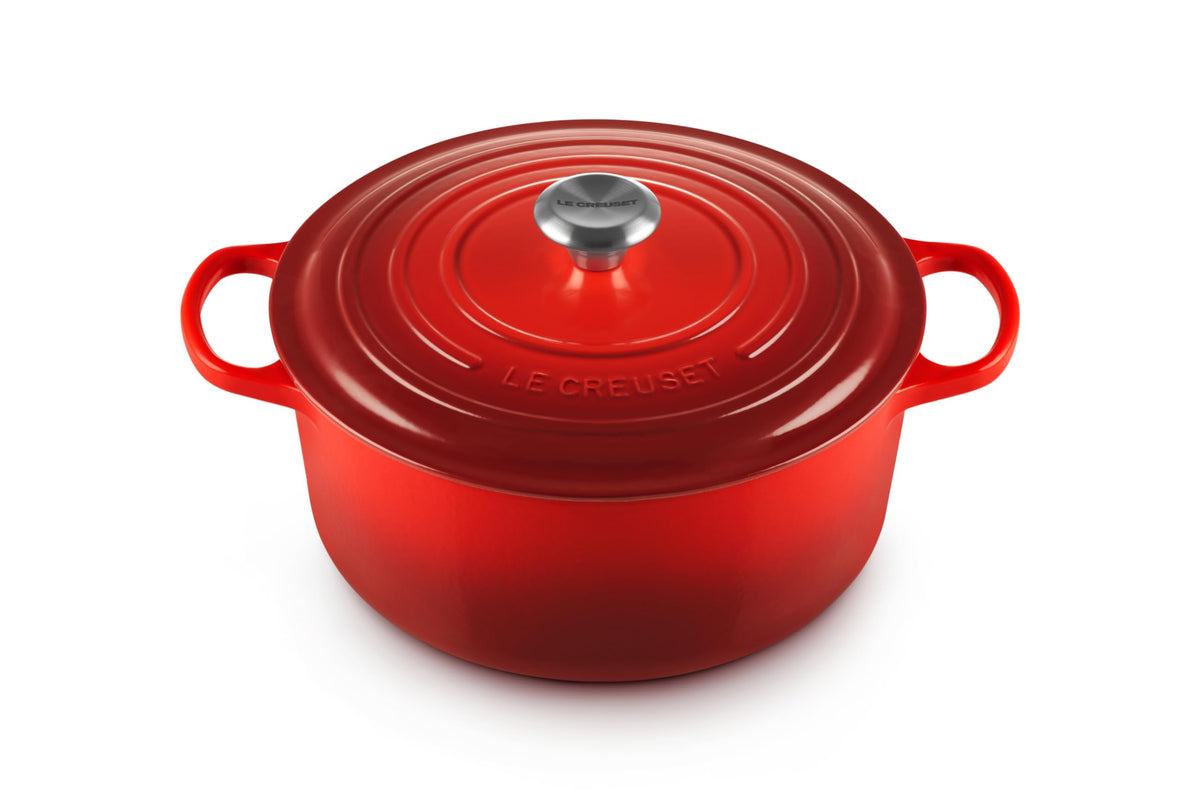 Le Creuset Enameled Cast Iron Round Dutch Oven, 5.5 qt., Flame