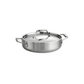 Tramontina Signature Tri-Ply Clad Stainless Steel 12.5-Inch Wok with lid