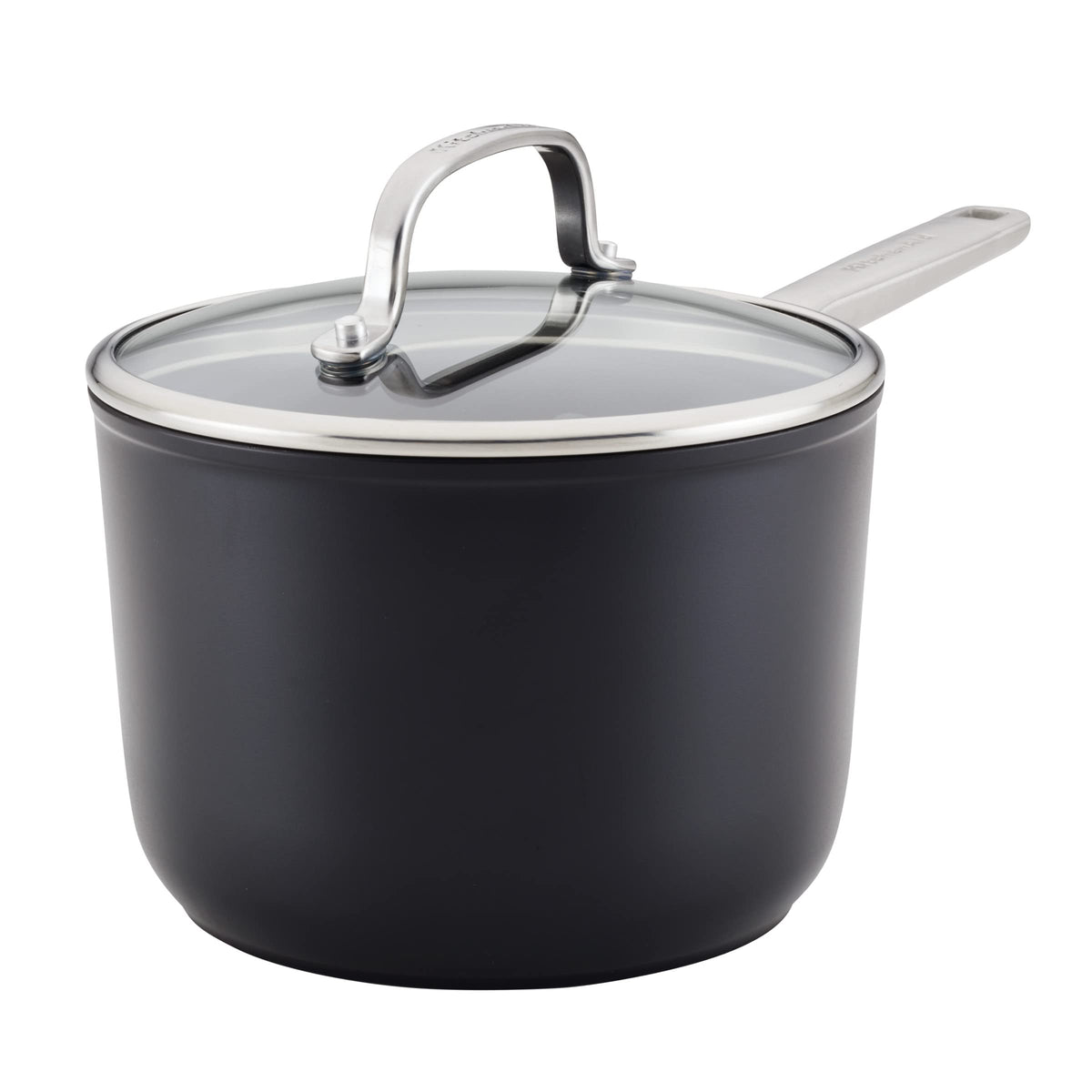 KitchenAid Hard-Anodized Nonstick Stir Fry Pan/Wok, 12.25-Inch, Matte Black