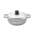 IMUSA 7.5 Quart Traditional Natural Made in Colombia Caldero with Lid for Cooking and Serving,Silver