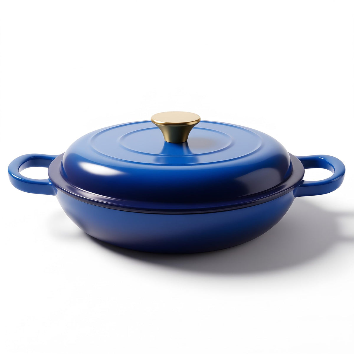 6 Quart Dutch Oven Enameled Cast Iron with Lid - Big Dual Handles - Oven Safe up to 500°F - Classic Round Pot for Versatile Cooking Cream
