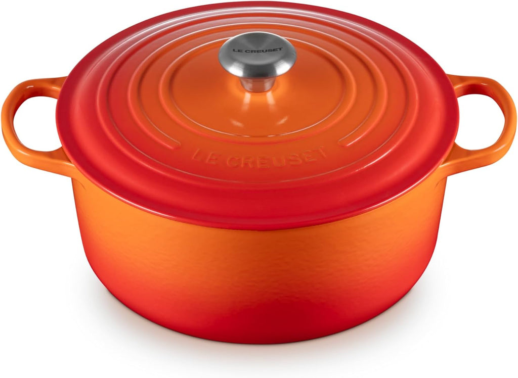 Le Creuset Enameled Cast Iron Round Dutch Oven, 7.25 qt., Flame