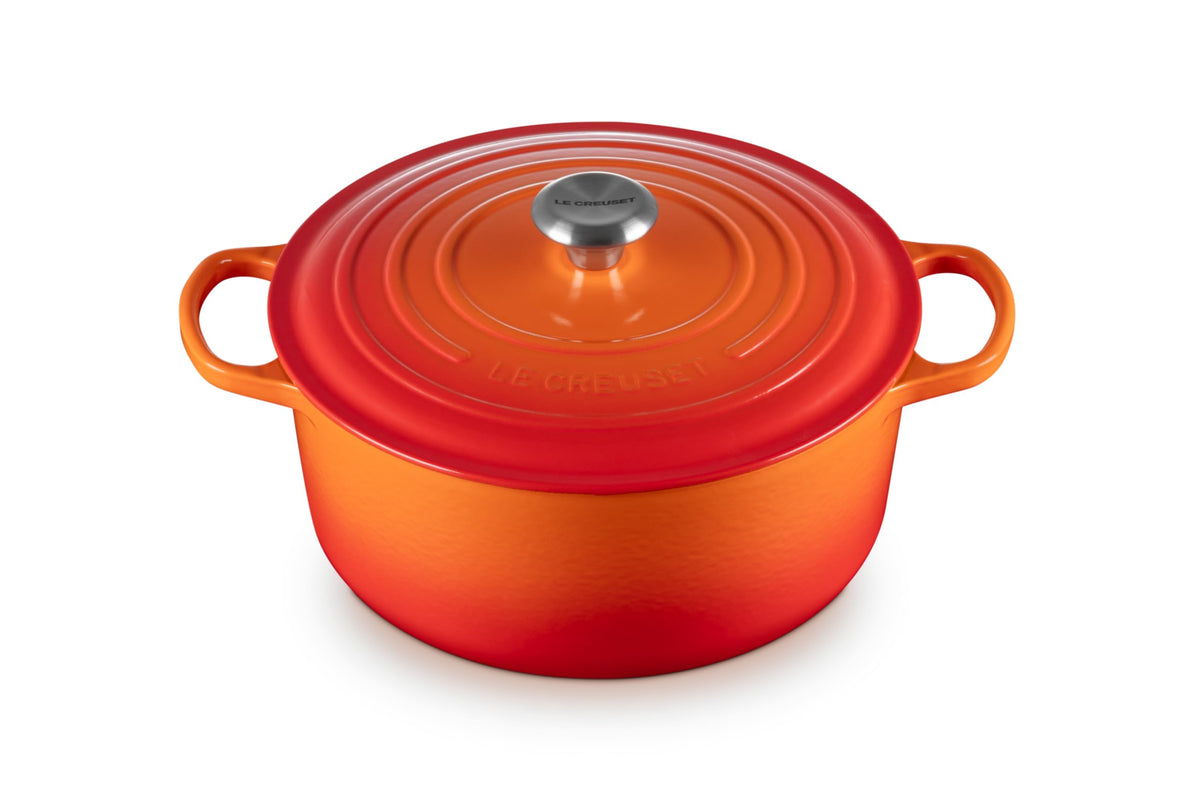 Le Creuset Enameled Cast Iron Round Dutch Oven, 5.5 qt., Flame