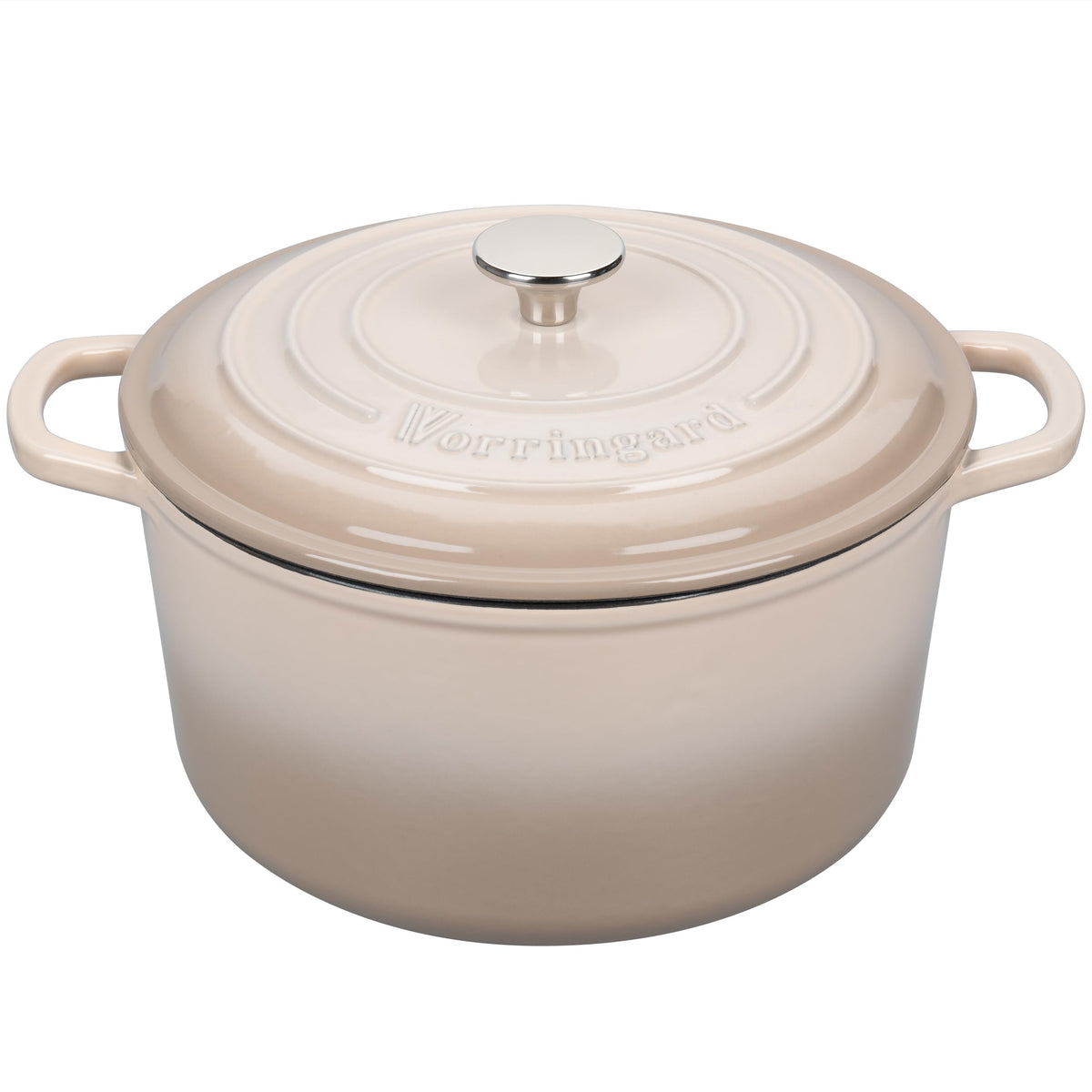 VORRINGARD Enameled Cast Iron Dutch Oven Pot with Lid, for Sourdough Bread Baking, Round Dutch Ovens, 4.5 Quart, Pink
