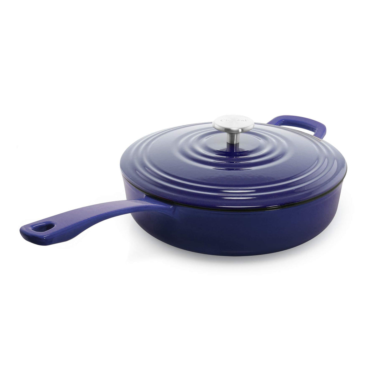 Chantal Cast Iron Dutch Oven, 7 qt, US Formulated Premium Enamel, Cobalt Blue