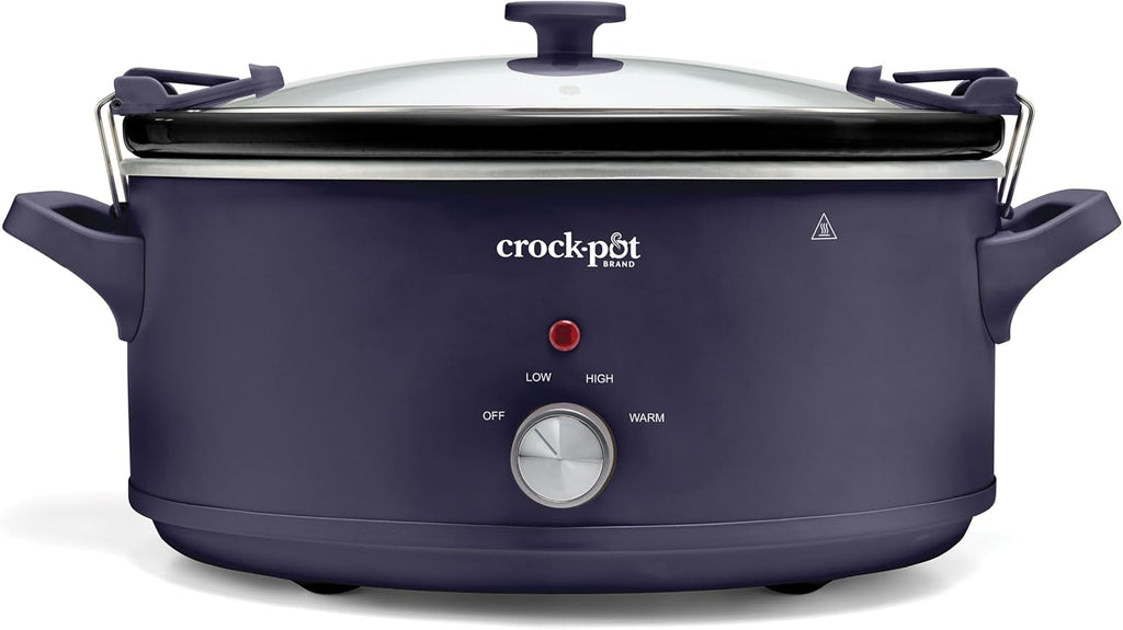 Crock-Pot 10QT Manual CNC Slow Cooker, Purple Basil
