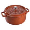 STAUB Cast Iron Dutch Oven 4-qt Round Cocotte, Made in France, Serves 3-4, White