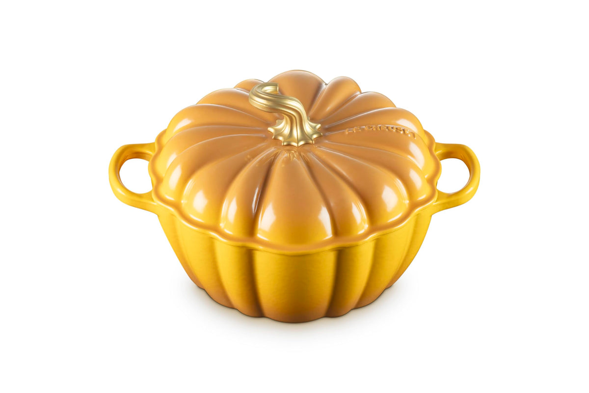 Le Creuset Enameled Cast Iron Signature Pumpkin Cocotte, 4 qt., Persimmon