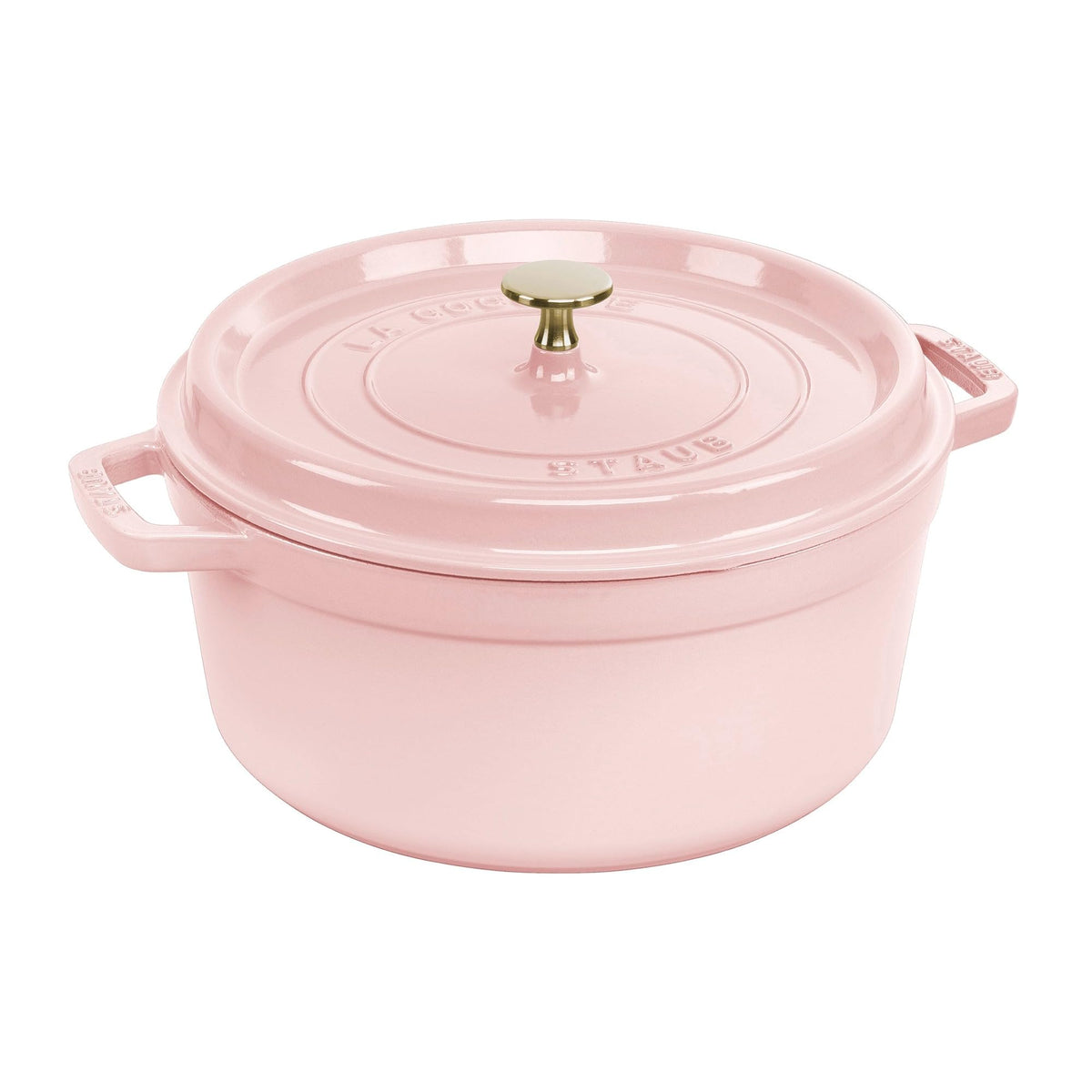 STAUB Cast Iron Dutch Oven 4-qt Round Cocotte, Made in France, Serves 3-4, White