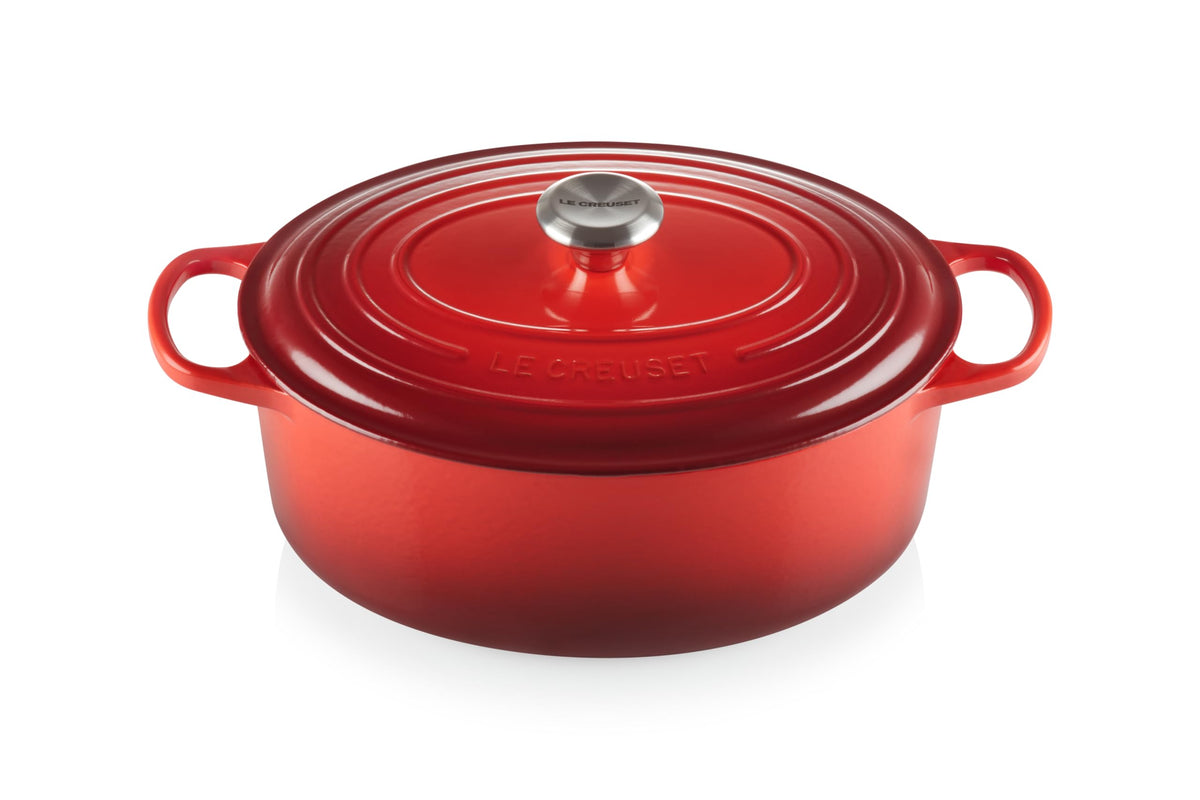 Le Creuset Enameled Cast Iron Oval Dutch Oven, 8 qt., White