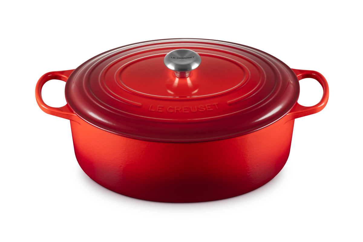 Le Creuset Enameled Cast Iron Oval Dutch Oven, 8 qt., White