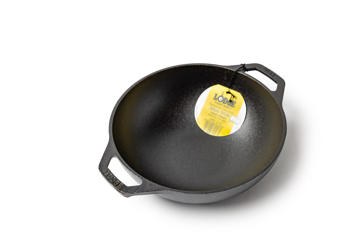 Lodge Cast Iron Wok with Dual Loop Handles, PFAS Free, 14 Inches