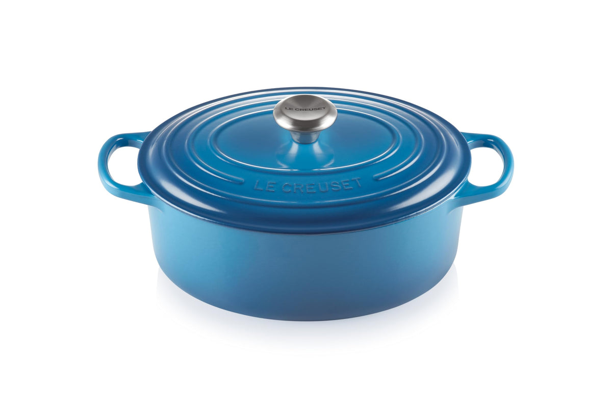 Le Creuset Enameled Cast Iron Oval Dutch Oven, 8 qt., White