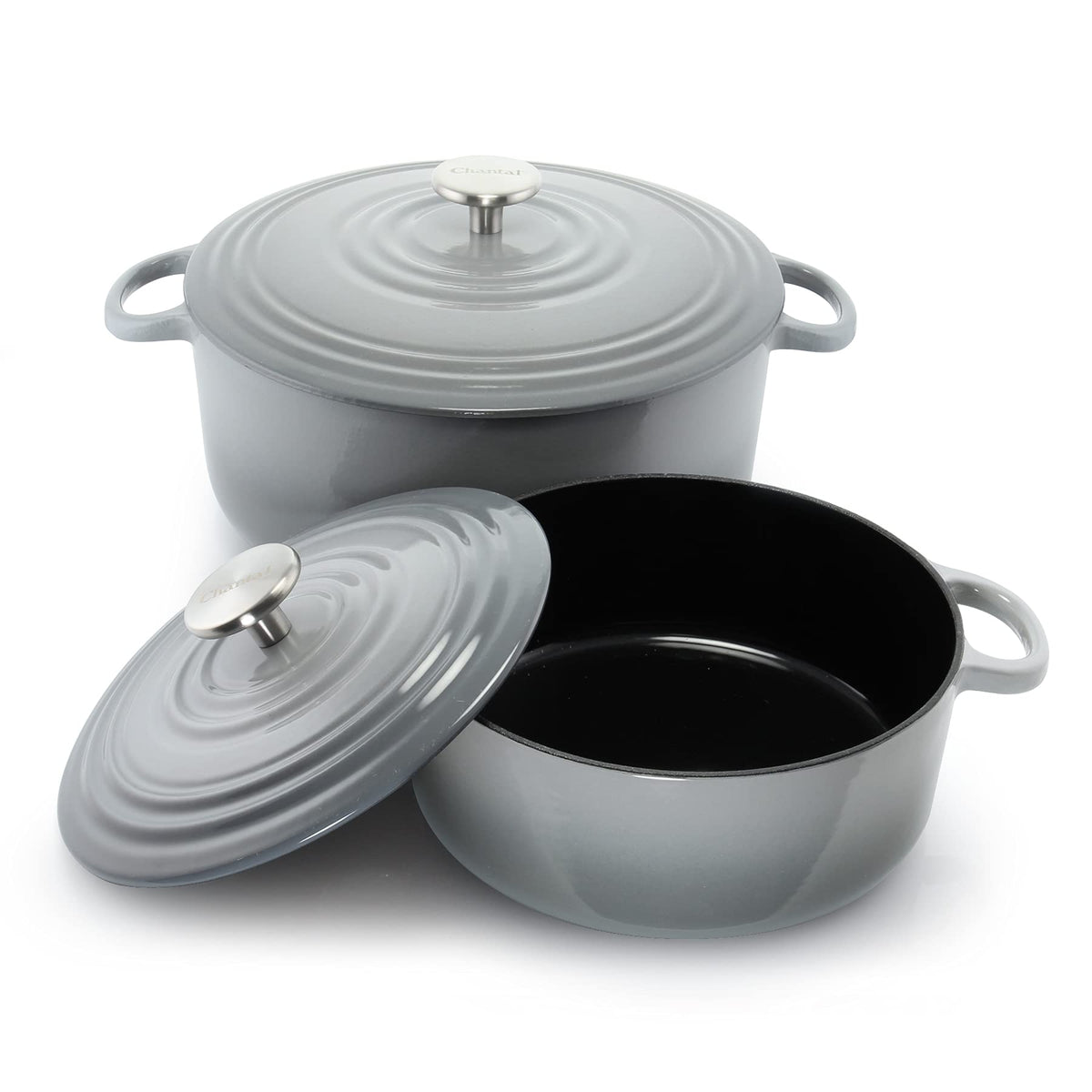 Chantal Cast Iron Dutch Oven, 7 qt, US Formulated Premium Enamel, Cobalt Blue