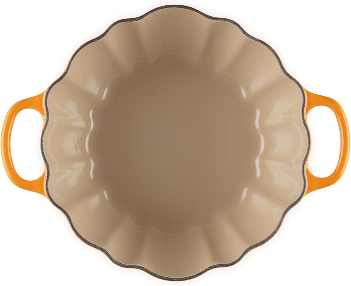 Le Creuset Enameled Cast Iron Signature Pumpkin Cocotte, 4 qt., Persimmon