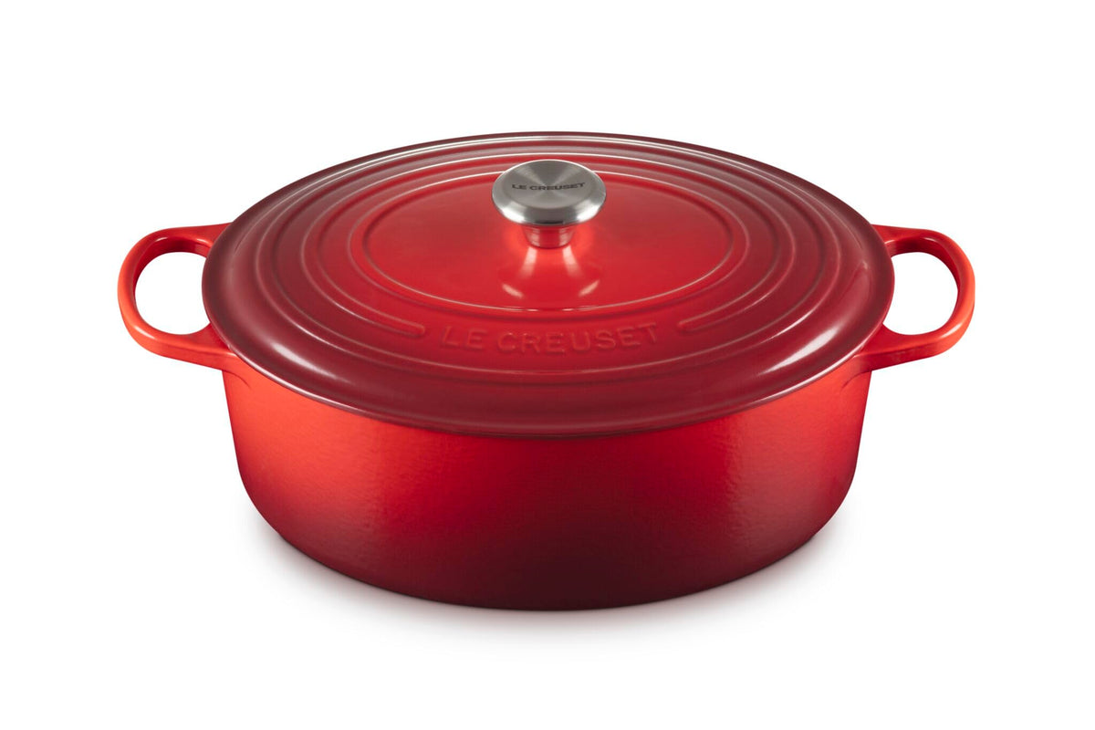 Le Creuset Enameled Cast Iron Oval Dutch Oven, 8 qt., White