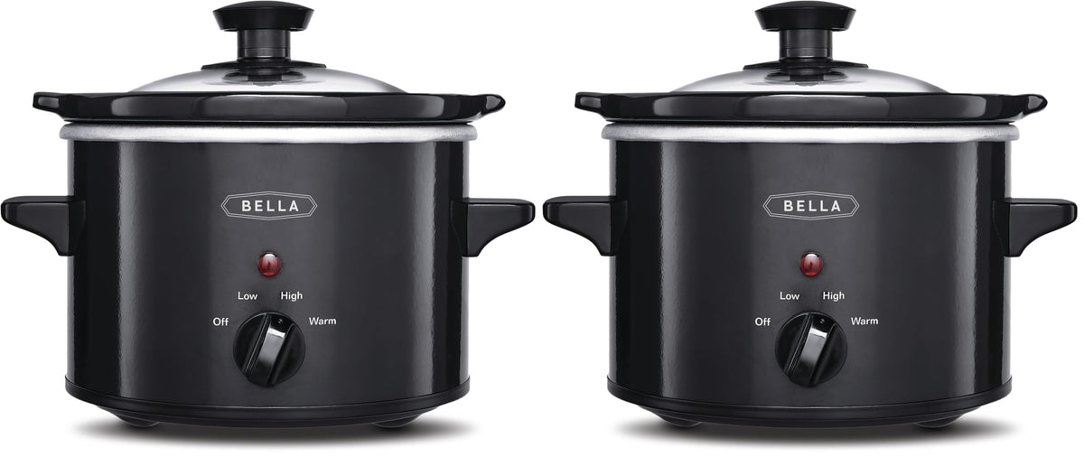 bella 1.5qt Manual Non-Toxic Slow Cooker with 3 Heat Settings, Surf