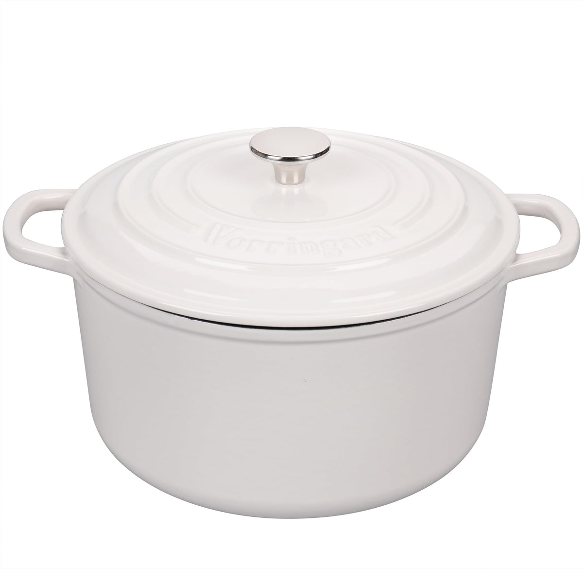VORRINGARD Enameled Cast Iron Dutch Oven Pot with Lid, for Sourdough Bread Baking, Round Dutch Ovens, 4.5 Quart, Pink